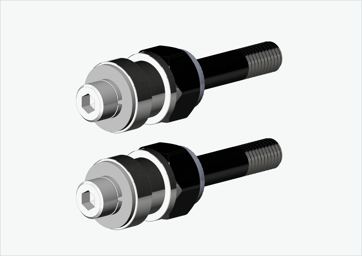 BOB YAK / IBEX thread adapter set (30mm/30mm) | for Rohloff Speedhub 500-14 / A12