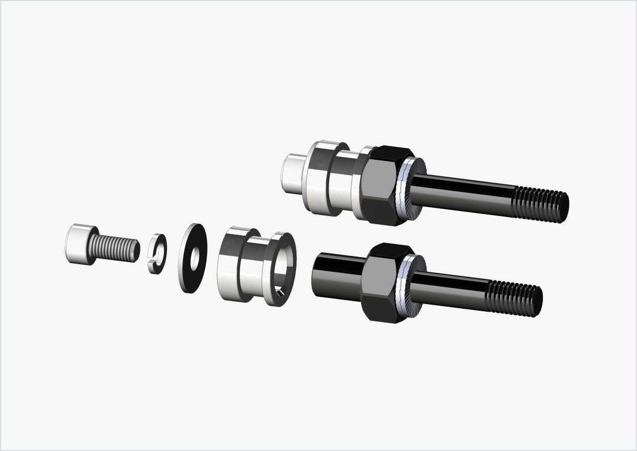 BOB YAK / IBEX thread adapter set (30mm/36mm) | for Rohloff Speedhub 500-14 / A12