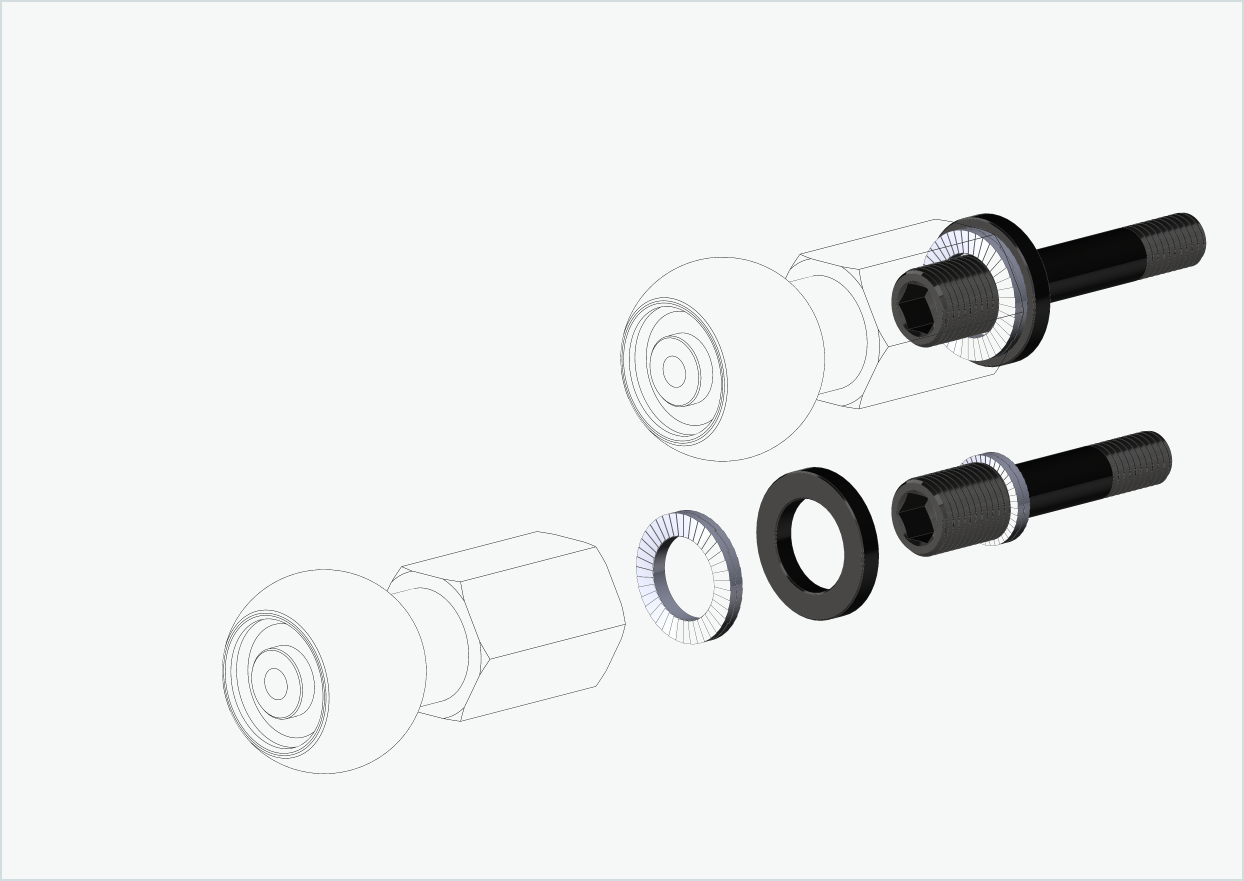 Burley COHO XC thread adapter set (30mm/36mm) | for Rohloff Speedhub 500-14 / A12