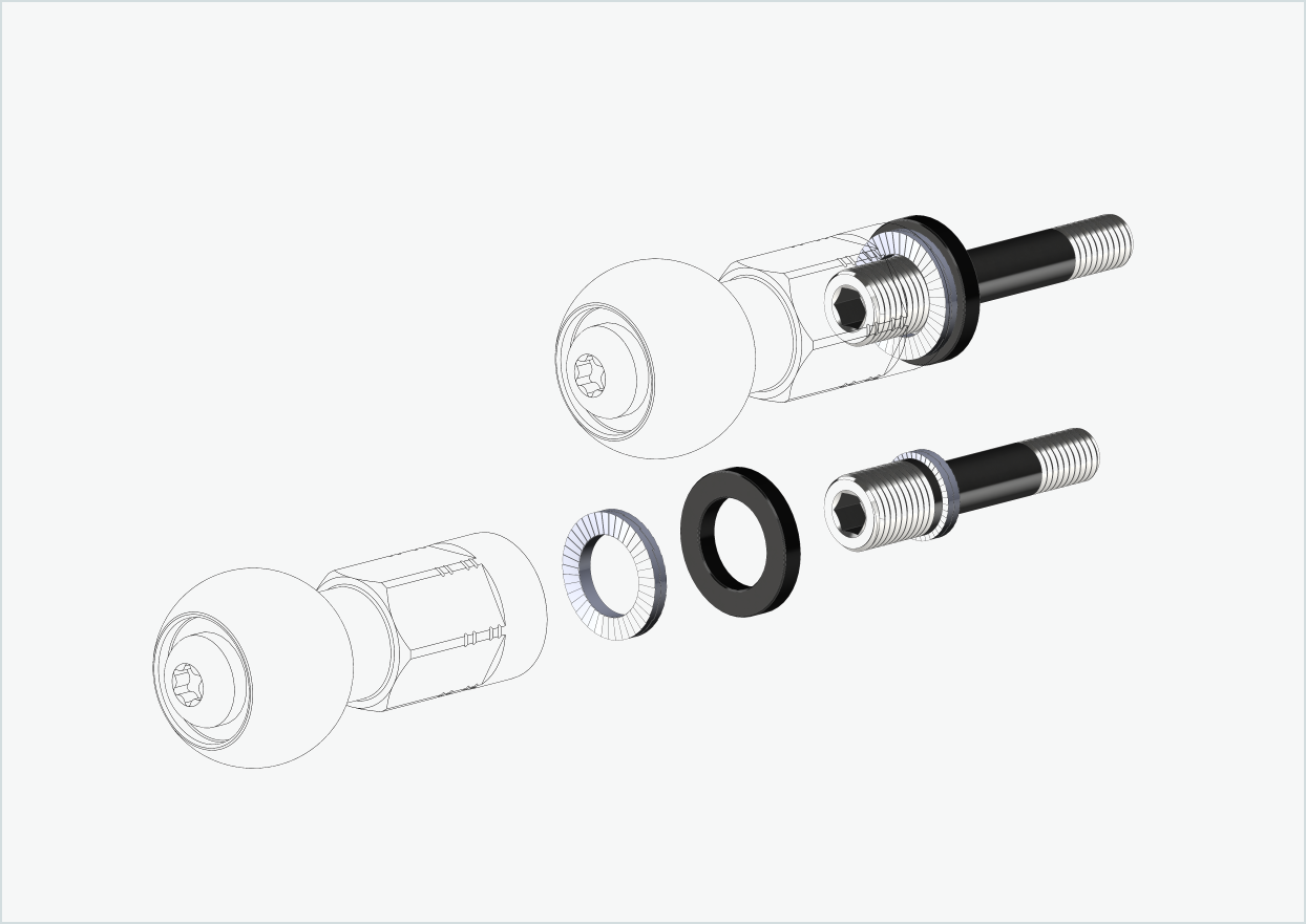 Burley COHO XC thread adapter set (30mm/36mm) | for Rohloff Speedhub 500-14 / A12