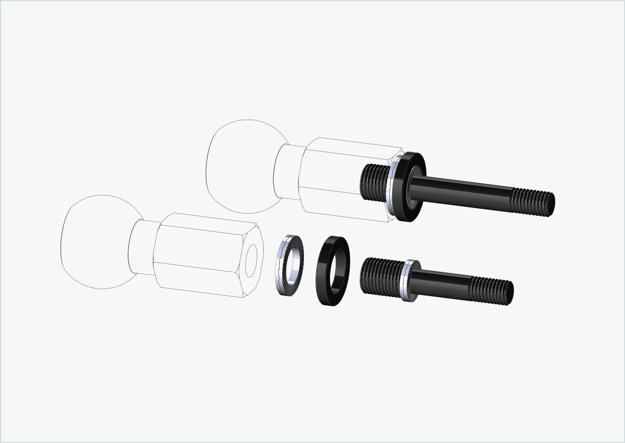 Burley COHO XC thread adapter set (30mm/42mm) | for Rohloff Speedhub 500-14 / A12