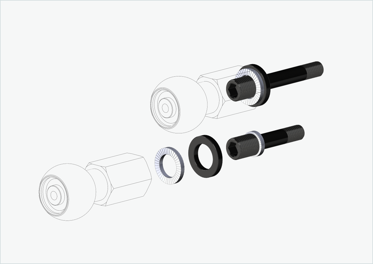 Burley COHO XC thread adapter set (30mm/42mm) | for Rohloff Speedhub 500-14 / A12